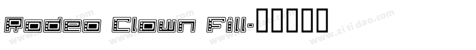 Rodeo Clown Fill字体转换